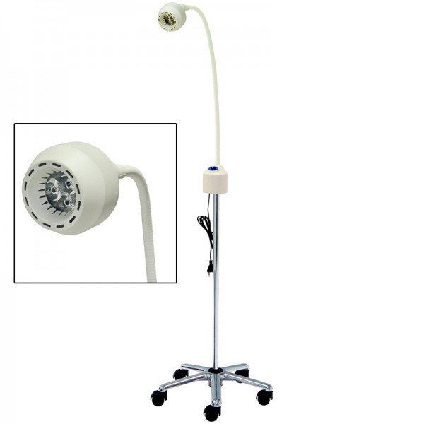 Lampe LED pour examen médical : lampe multiposition, LED 10W et culot aluminium Lampe LED pour examen médical : lampe multiposition, LED 10W et culot aluminium